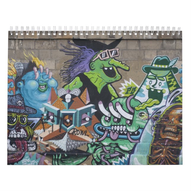 Calendário Funky Graffitis Em Viena Áustria 2025 (Capa)