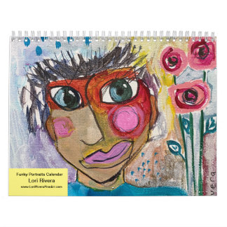 Calendário Funky Portraits Calendar by Artist Lori Rivera