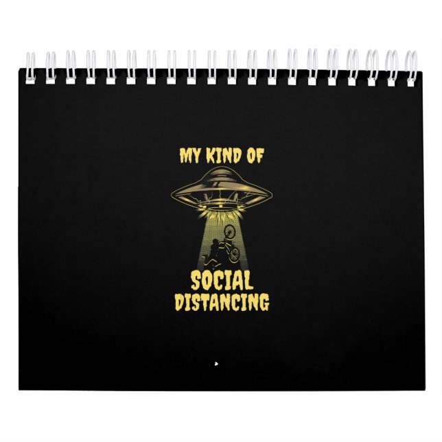 Calendário Funny Mountain Bike cita ciclista (Capa)