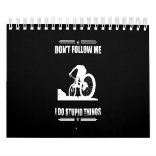 Calendário Funny Mountain Bike cita ciclista