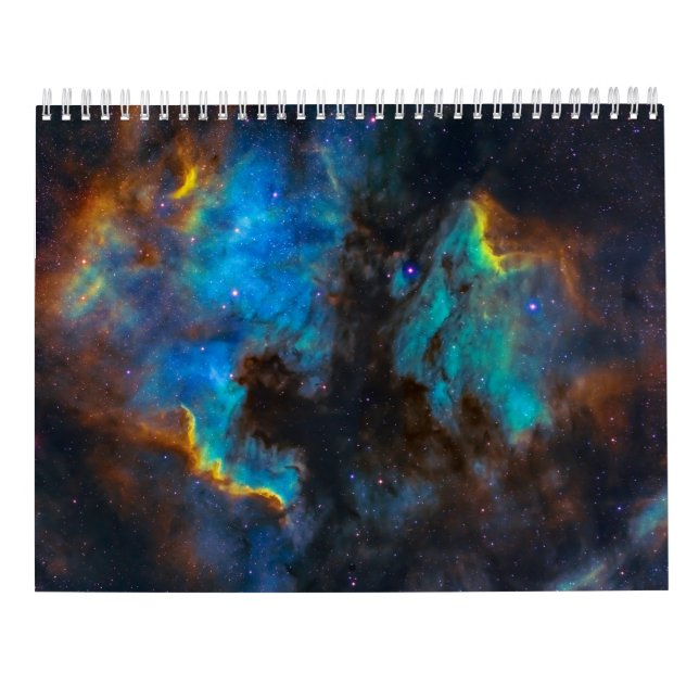 Calendário Galáxia Universo Sistema Solar (Verso)