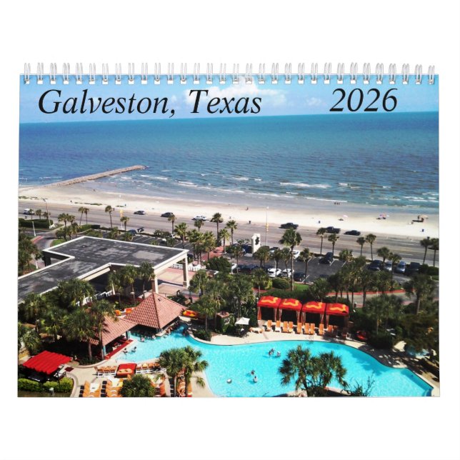 Calendário Galveston, Texas 2026 Calendar (Capa)