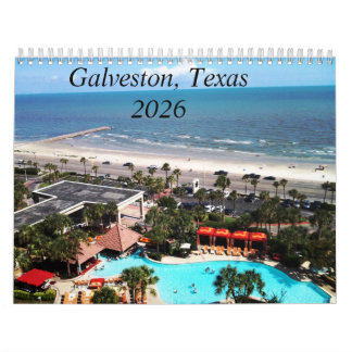 Calendário Galveston, Texas 2026 Calendar