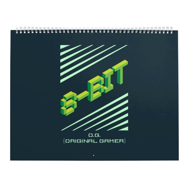 Calendário Gamer original 8 bits (Capa)
