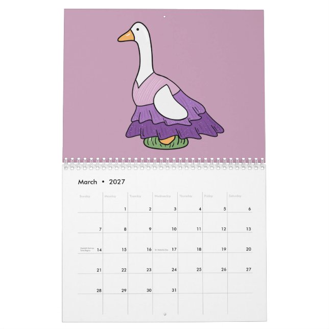 Calendário Ganso Bobo (Versão Color Pop) (Mar 2027)