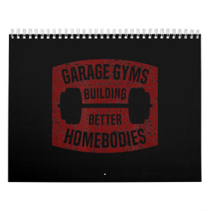 Calendário Garage Gyms Construindo Melhores Casamentos Barbel