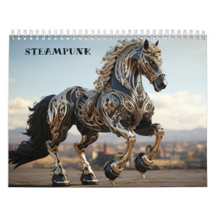 Calendário Garanhões Mecânicos Steampunk