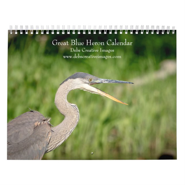 Calendário Garça Azul Grande 2026 (Capa)