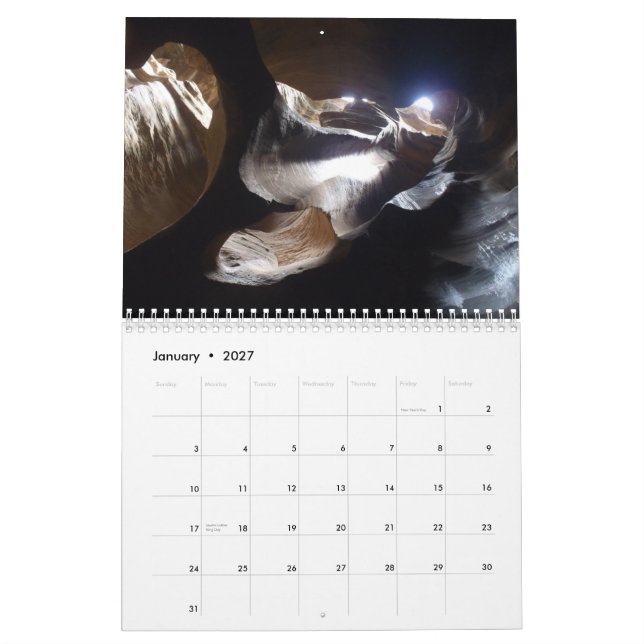 Calendário Gargantas do sudoeste (Jan 2027)