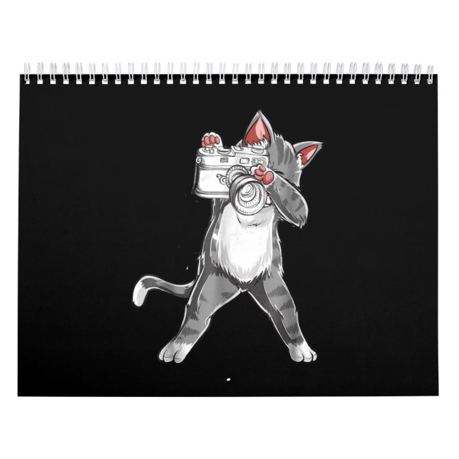Calendário Gato Engraçado Com Fotografia De Câmera (Capa)