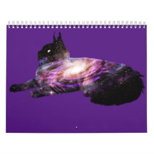 Calendário Gato Espacial Via Látea