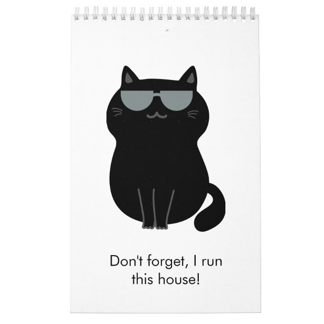 Calendário Gato Fofo - Agora eu mando nesta casa!  (Capa)