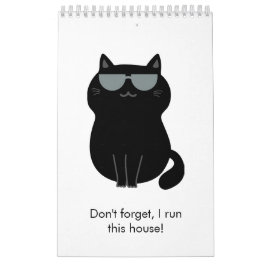 Calendário Gato Fofo - Agora eu mando nesta casa!