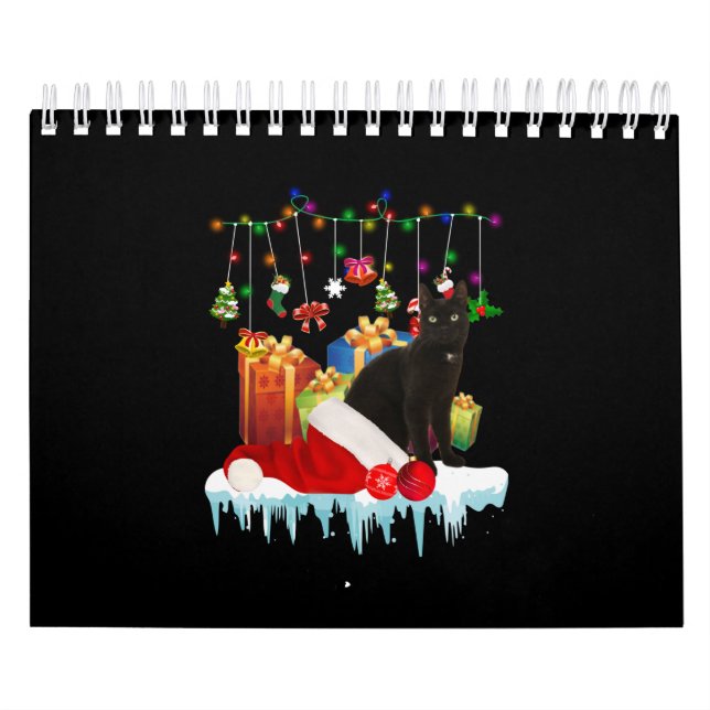 Calendário Gato Negro presente do meu Natal (Capa)