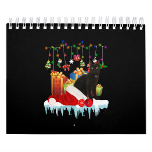 Calendário Gato Negro presente do meu Natal
