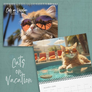 Calendário Gatos de Férias