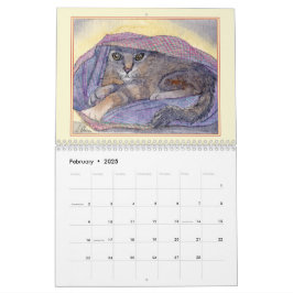 Calendário GATOS! Um gato por mês
