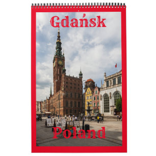 Calendário Gdańsk - Danzig - Polônia - Europa