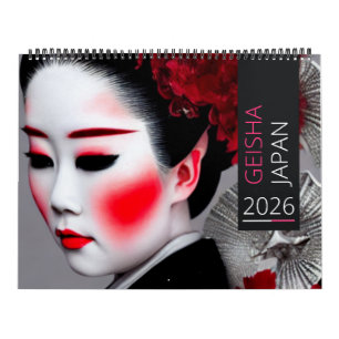 Calendário Geisha Japonês
