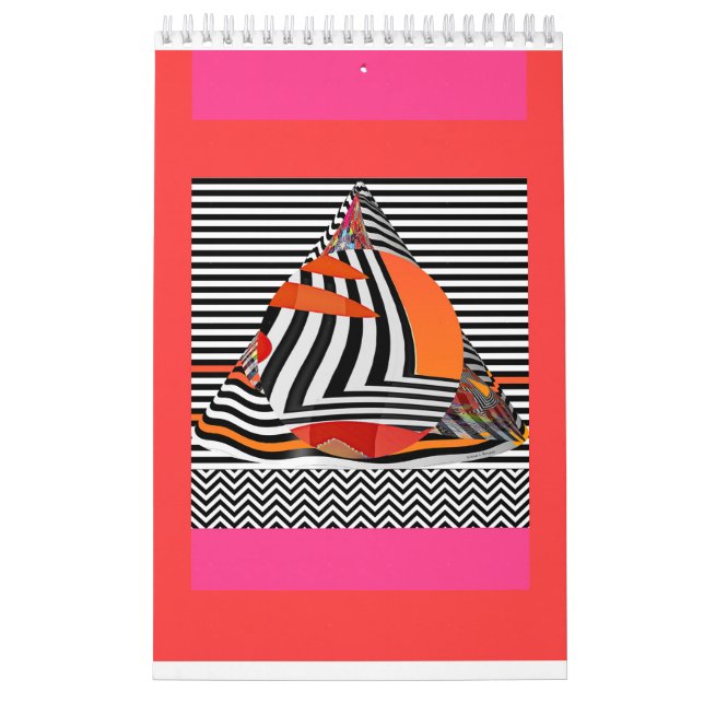 Calendário Geométrico de abstrato (Capa)