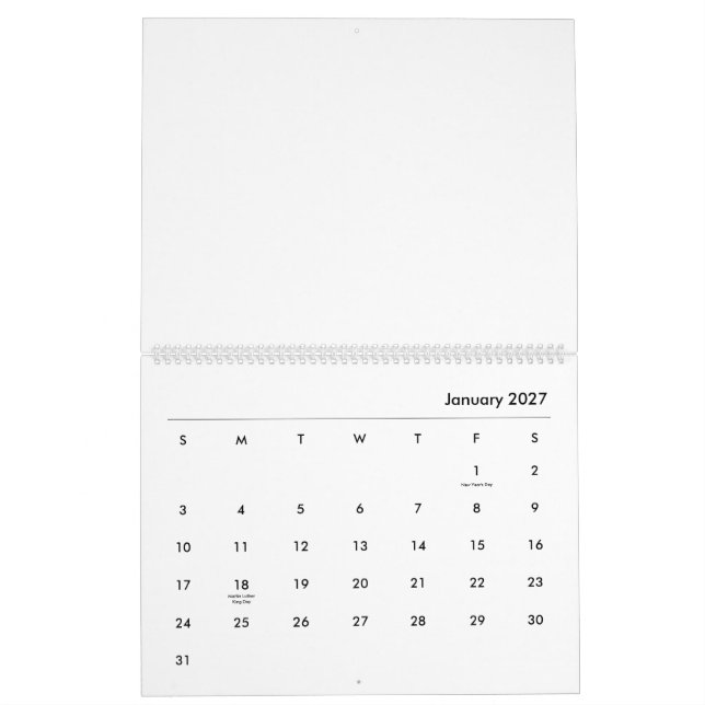 Calendário geométrico nº 2 (Jan 2027)