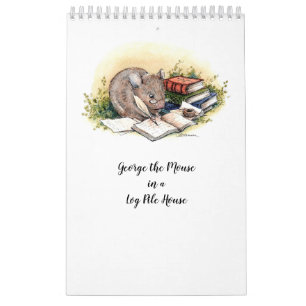 Calendário George, o rato com arte por Alissa Hansen Calenda