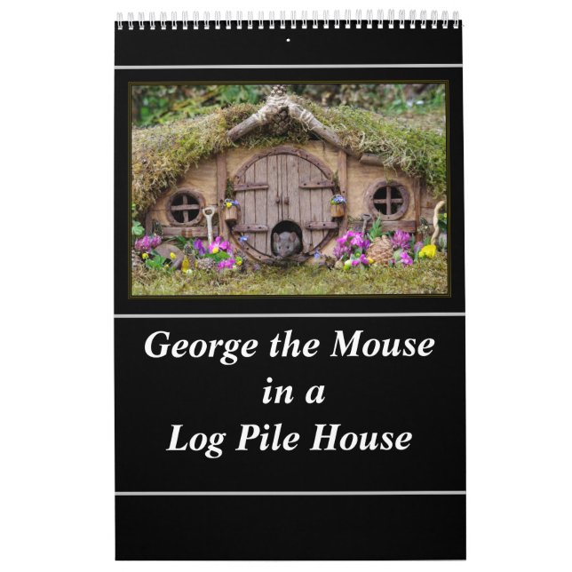 Calendário George the mouse in a log pile House  calendar (Capa)