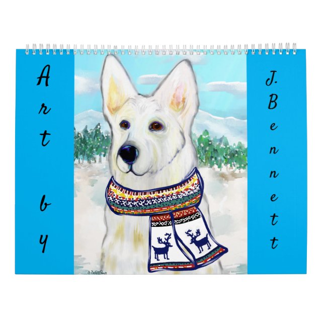 Calendário German shepherd (Verso)