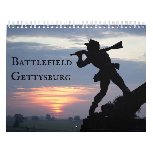 Calendário Gettysburg Battlefield (Capa)