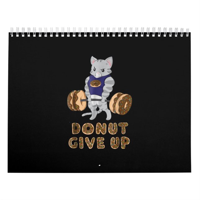 Calendário Giro de Rosquinha de Elevação de Gato (Capa)