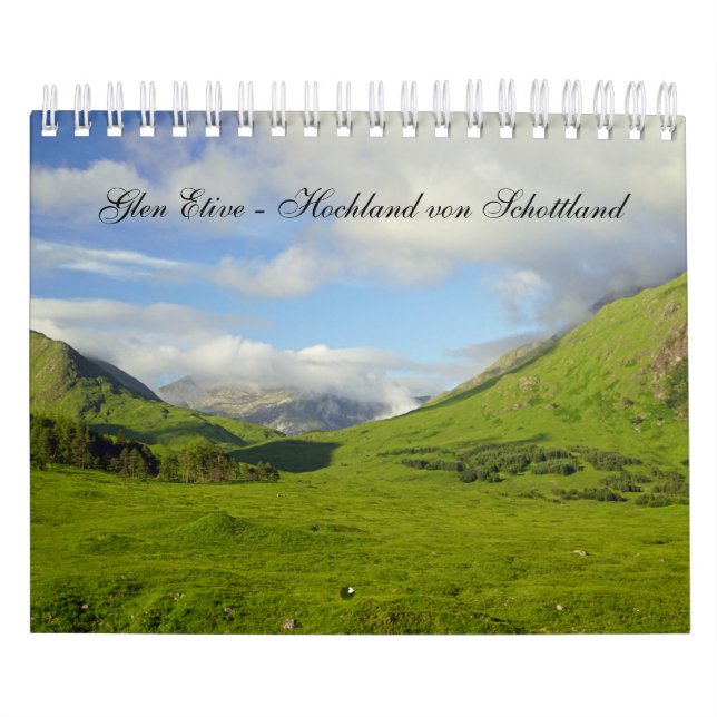 Calendário Glen Etive - Hochland von Schottland (Capa)
