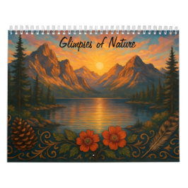 Calendário Glimpses of Nature Mountain Landscape Calendar