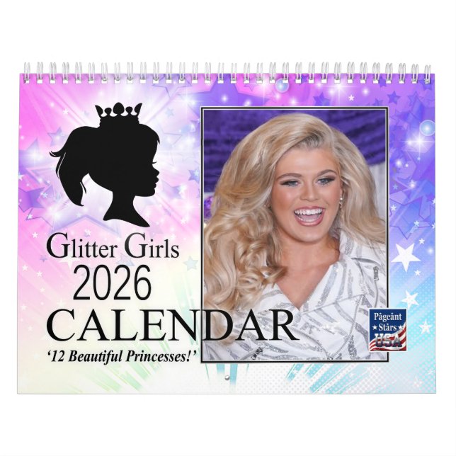 Calendário Glitter Girls 2026 (Capa)