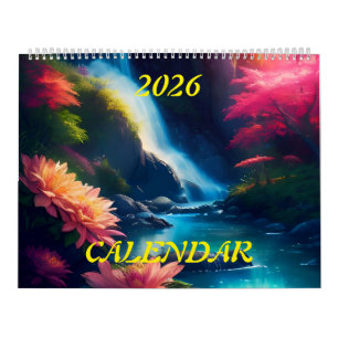 Calendário Glorioso Esplendor De Cascata Grega De 2026