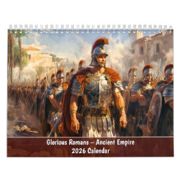 Calendário Glorious Romans – Ancient Empire 2026 Calendar