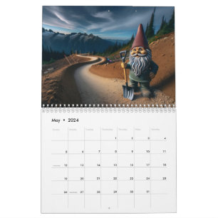 Calendário Gnome de Trilha de Montanha