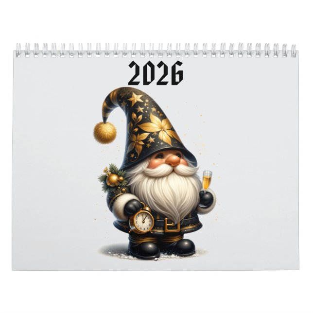 Calendário gnomes fofos  (Capa)