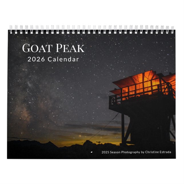 Calendário Goat Peak Fire Lookout - 2026 Calendar (Capa)