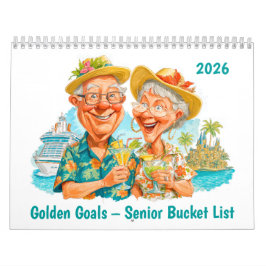 Calendário Golden Goals – 2026 Senior Bucket List Calendar