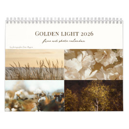Calendário Golden Light calendar 2026