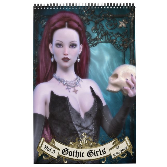 Calendário Gótica Meninas Anuais de Arte (Capa)