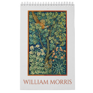 Calendário gráfico de arte William Morris