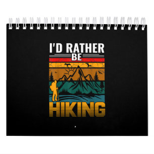 Calendário Gráfico de Montanha do Hike Vintage Vacage Hike