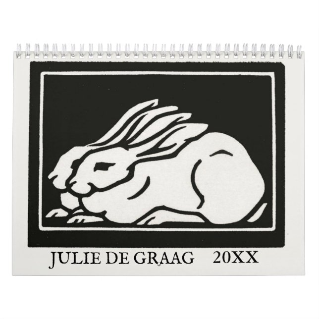 Calendário Gráficos Art Nouveau de Julie de Graag Ano Persona (Capa)