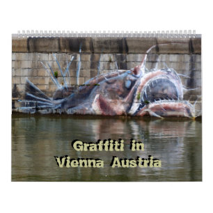 Calendário Grafite em Viena, Áustria 2022