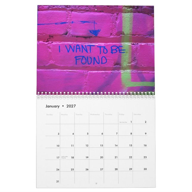 Calendário Grafites 2010 (Jan 2027)