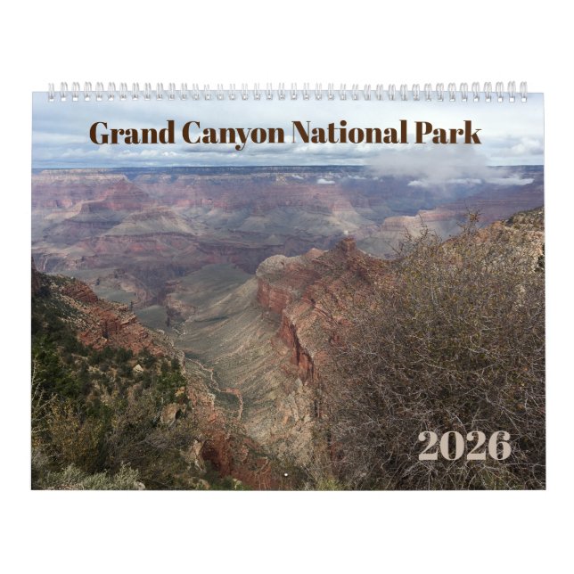 Calendário Grand Canyon 12-Month Photographic 2026 Calendar (Capa)