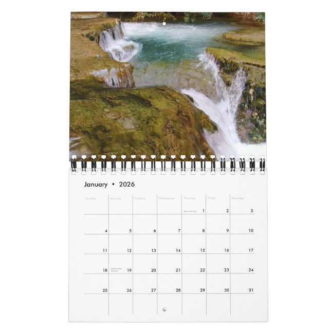 Calendário Grand Canyon (Havasu Falls) 2012 (Jan 2026)