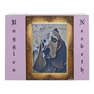 Calendário grande de duas páginas, branco