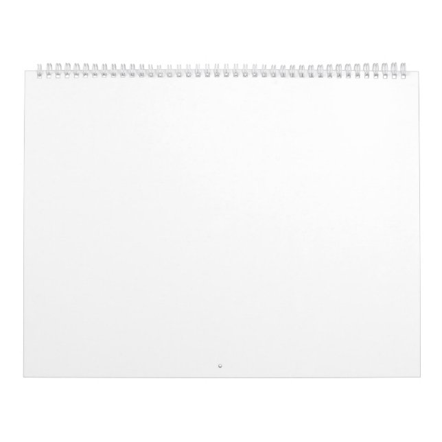 Calendário grande de duas páginas, branco (Capa)